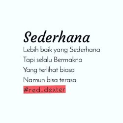 Sosok yang Sederhana
